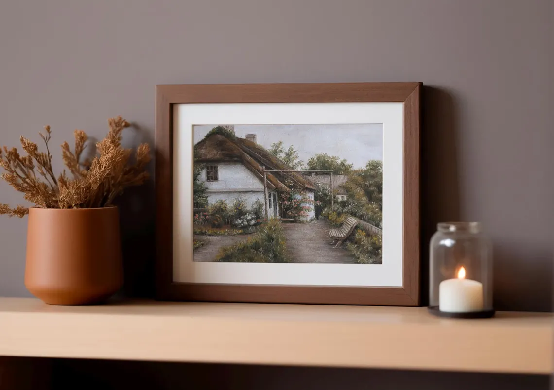 Cottage Serenity – Original Soft Pastel Painting