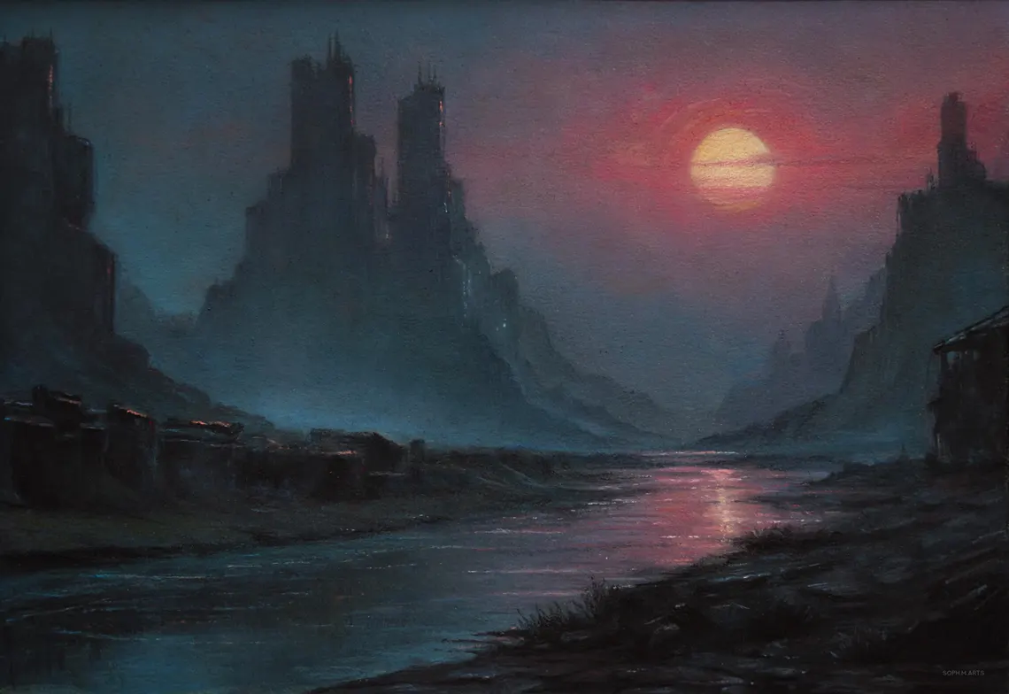 Neon Remnants - Retrofuturistic Dystopian Pastel