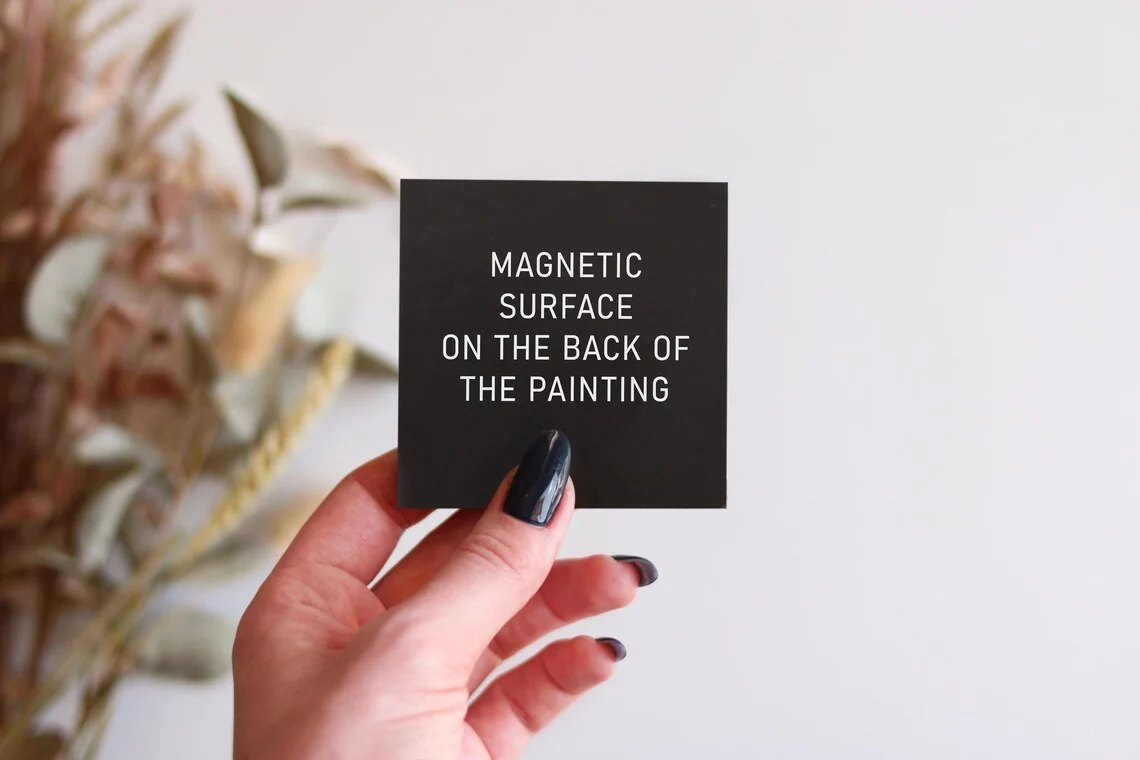 Mini Lighthouse Painting, Coastal Sunset Mini Art, Tiny Seascape Gift, Acrylic Magnet, Ocean, Nautical