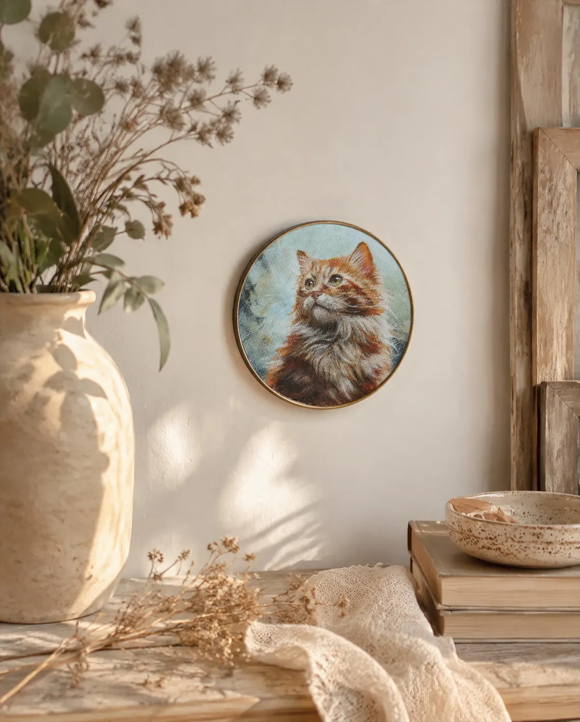 Adorable Fluffy Ginger Cat