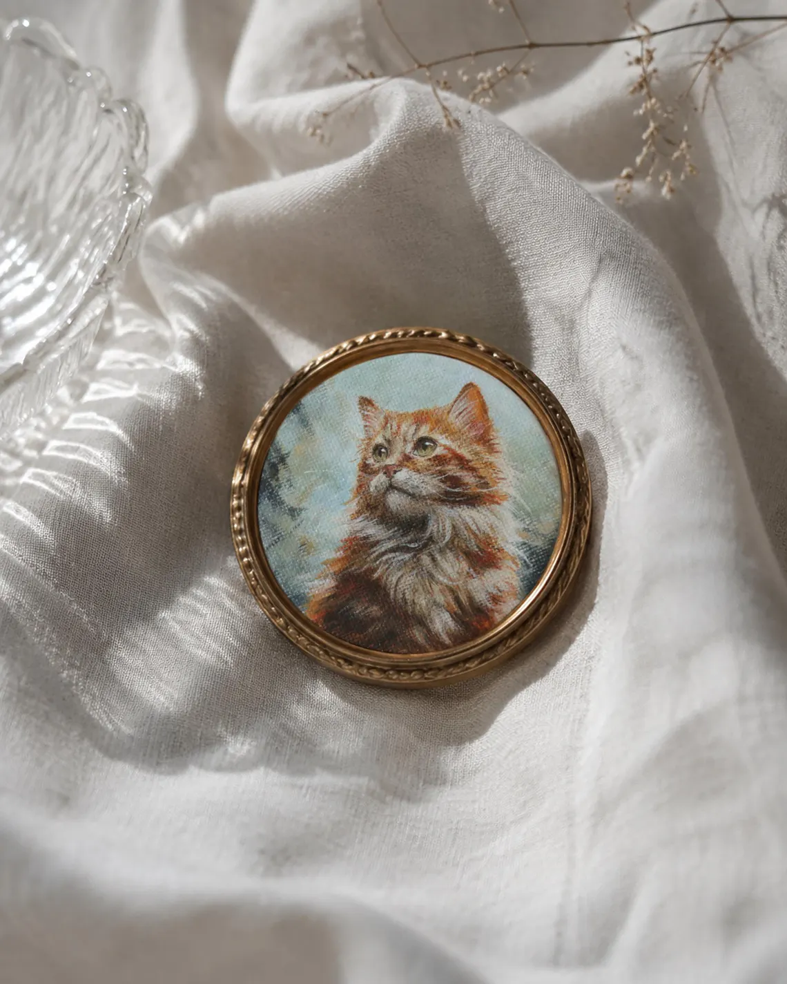 Adorable Fluffy Ginger Cat