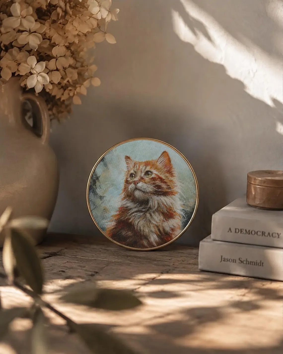 Adorable Fluffy Ginger Cat