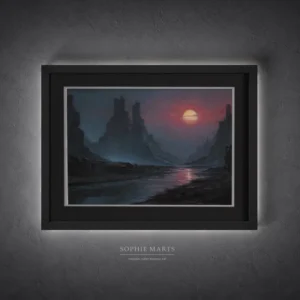 Neon Remnants Pastel Painting
