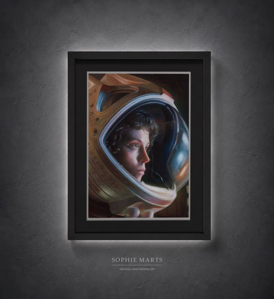 Ellen Ripley Inspired Pastel Portrait