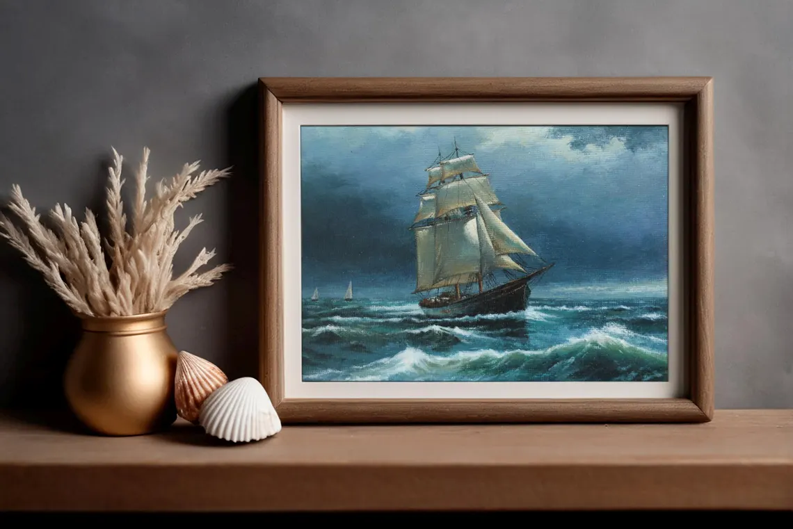 Stormbound Voyage - Miniature Seascape