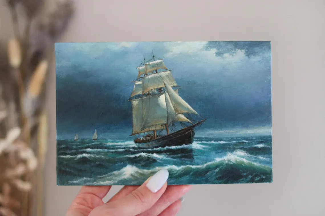 Stormbound Voyage - Miniature Seascape