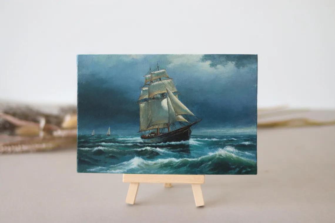Stormbound Voyage - Miniature Seascape