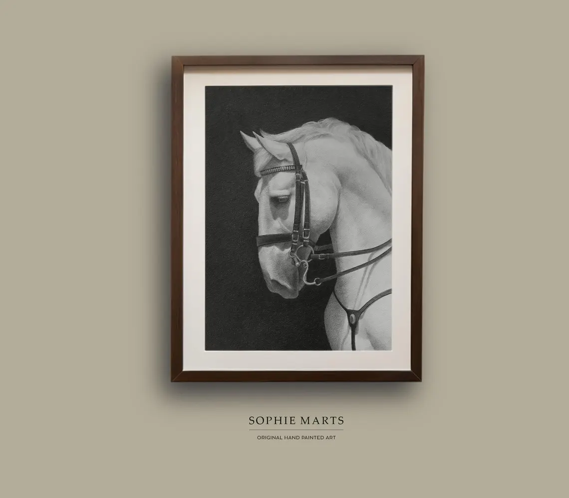 Realistic Horse Pencil Drawing