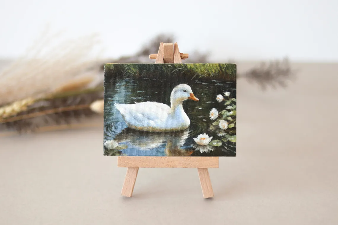 Serene Duck by the Pond