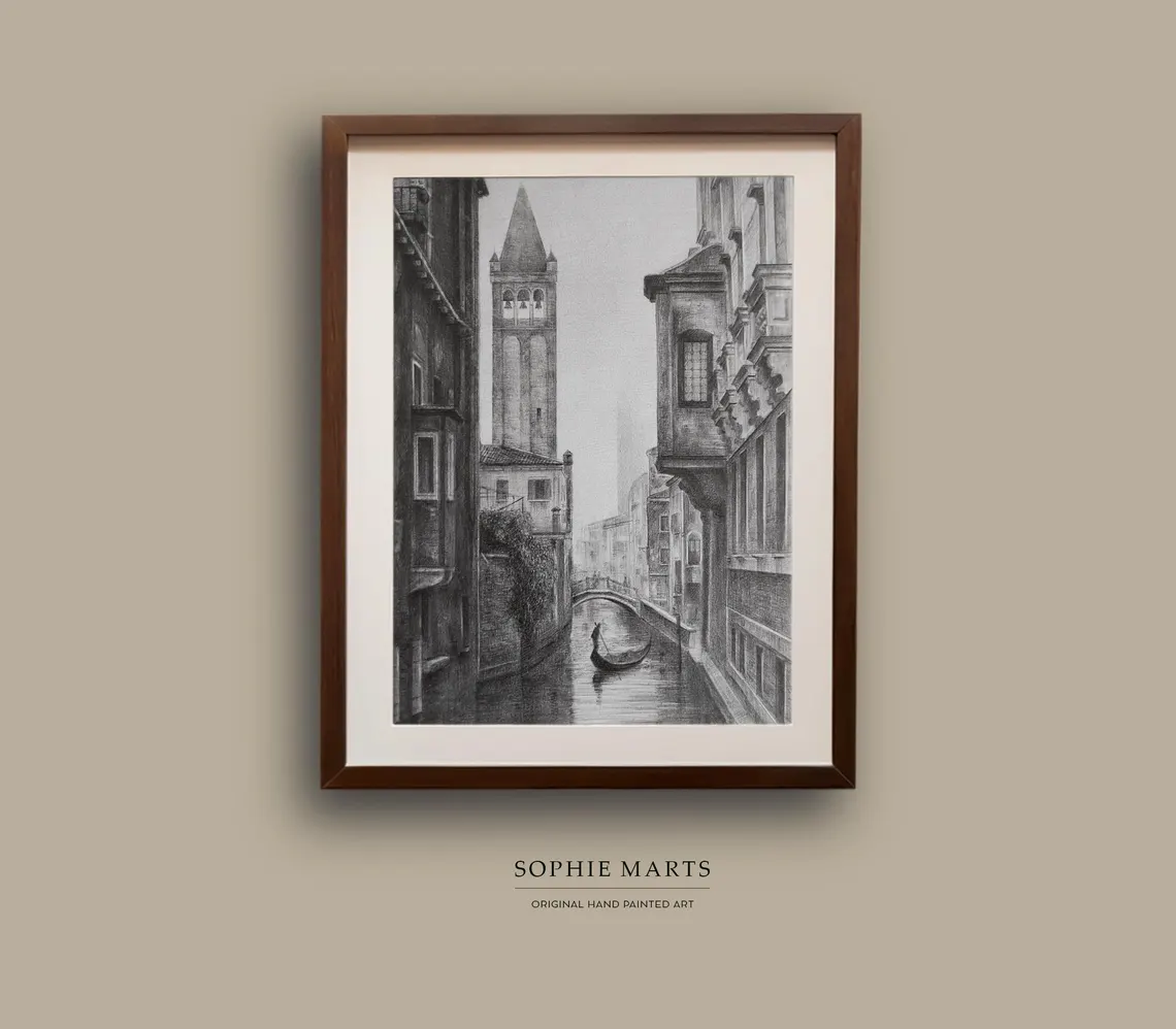 Venetian Dreams – Graphite Pencil Drawing