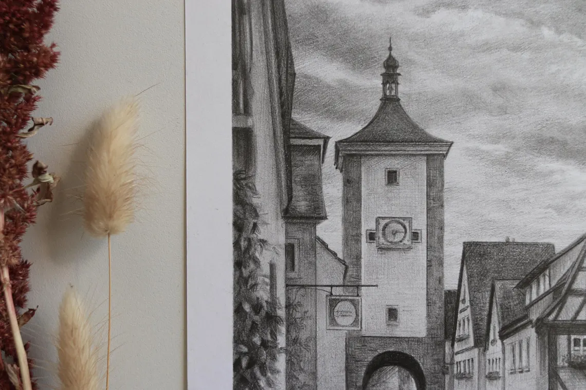 Venetian Dreams – Graphite Pencil Drawing