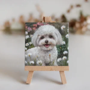 Fluffy White Dog Miniature
