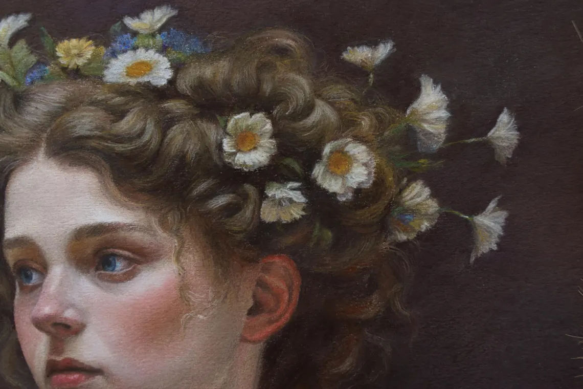 Maiden with Blossoms