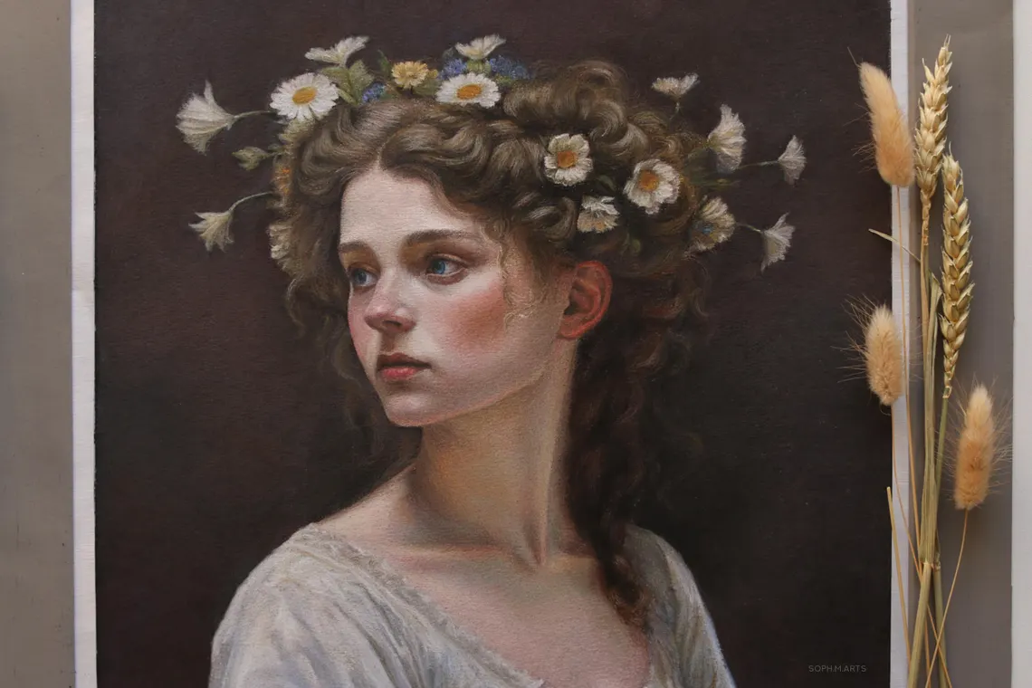 Maiden with Blossoms