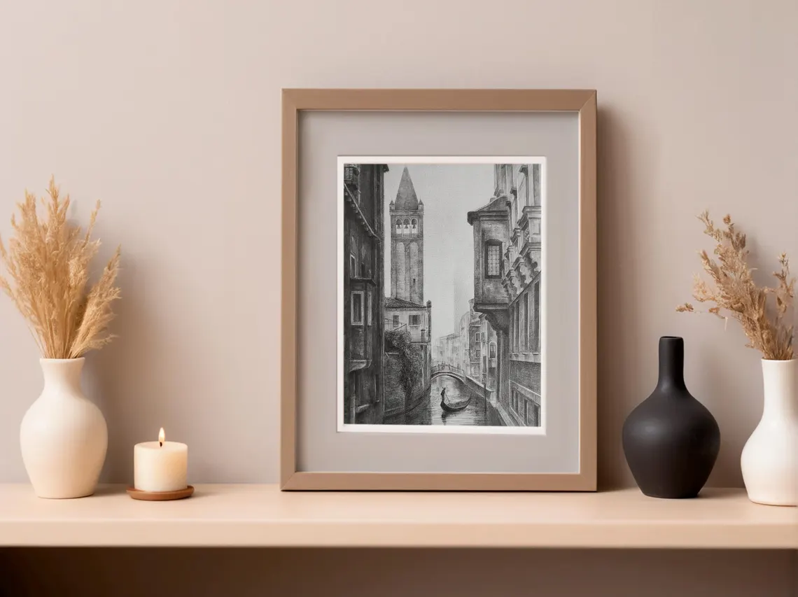 Venetian Dreams – Graphite Pencil Drawing