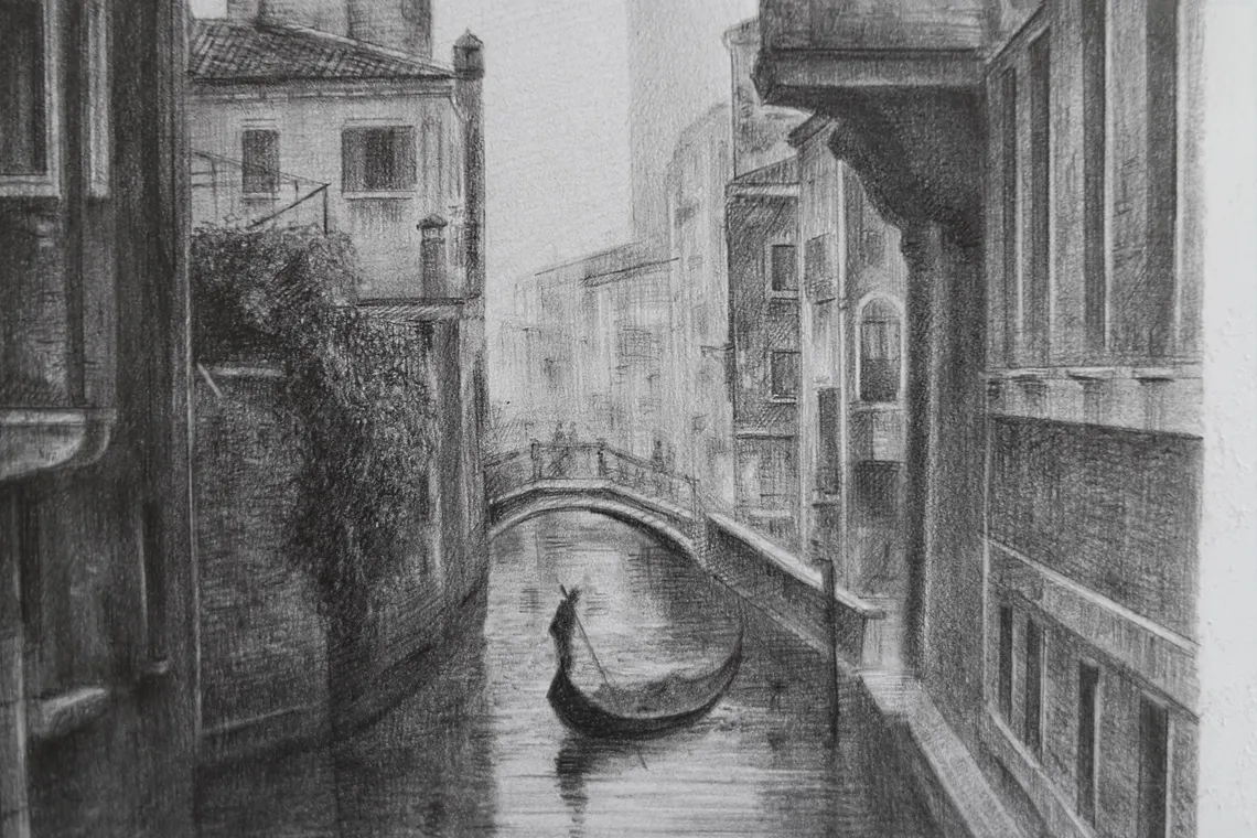 Venetian Dreams – Graphite Pencil Drawing