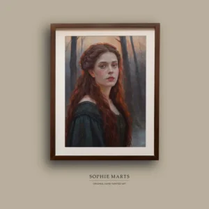 Mystical Redhead Woman Portrait