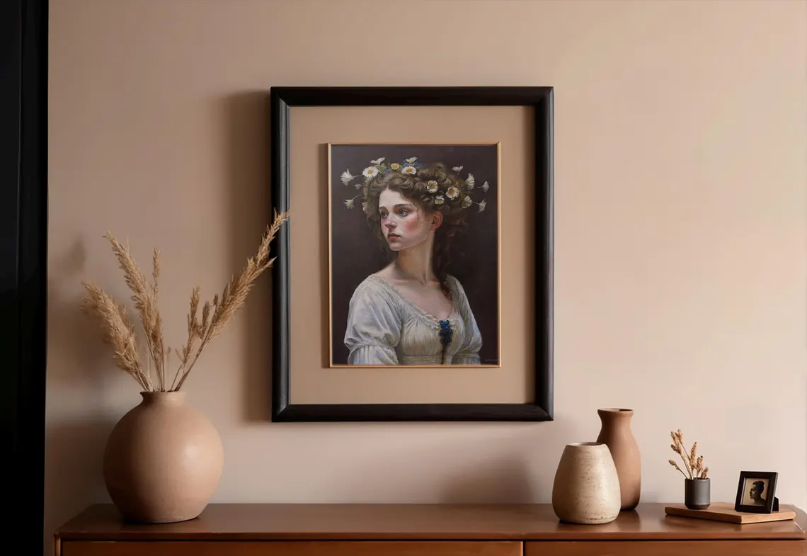 Maiden with Blossoms