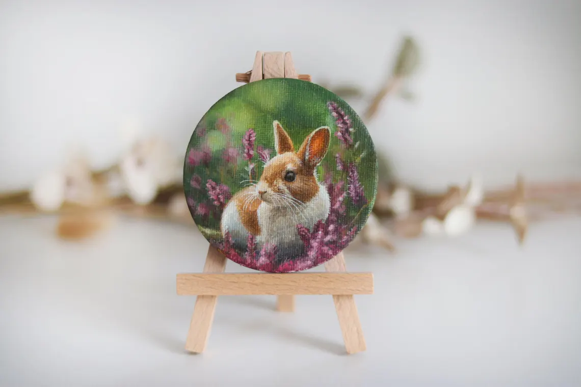 Miniature Rabbit Painting