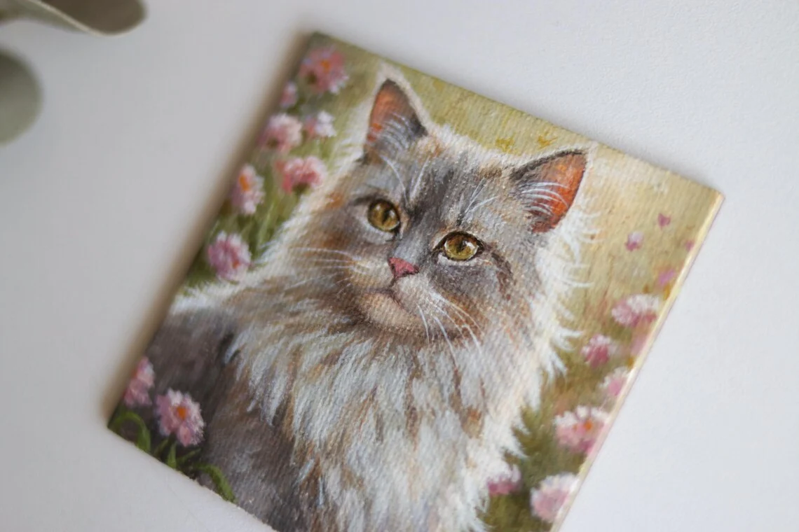 Fluffy Grey Cat
