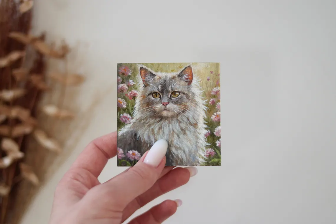 Fluffy Grey Cat
