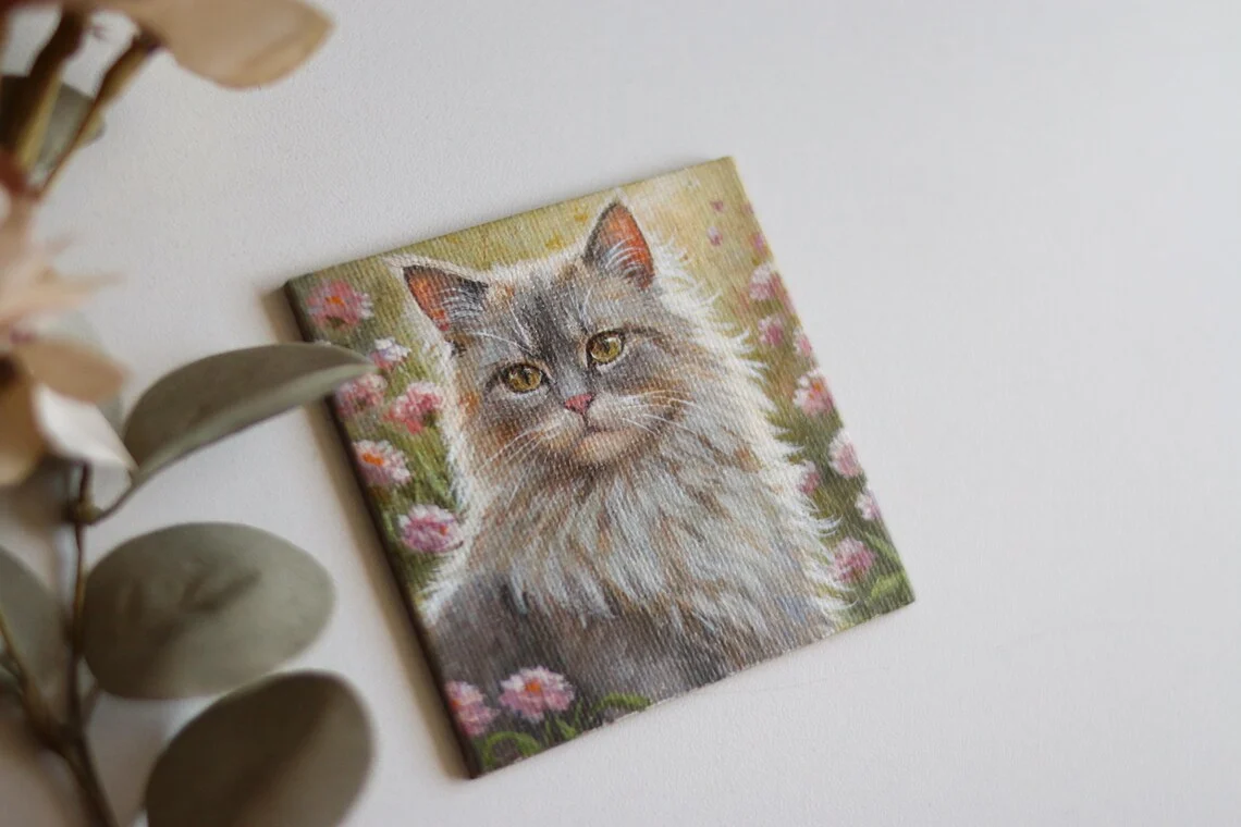 Fluffy Grey Cat