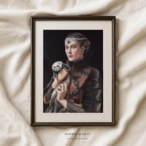 Noble Lady with Ferret Portrait