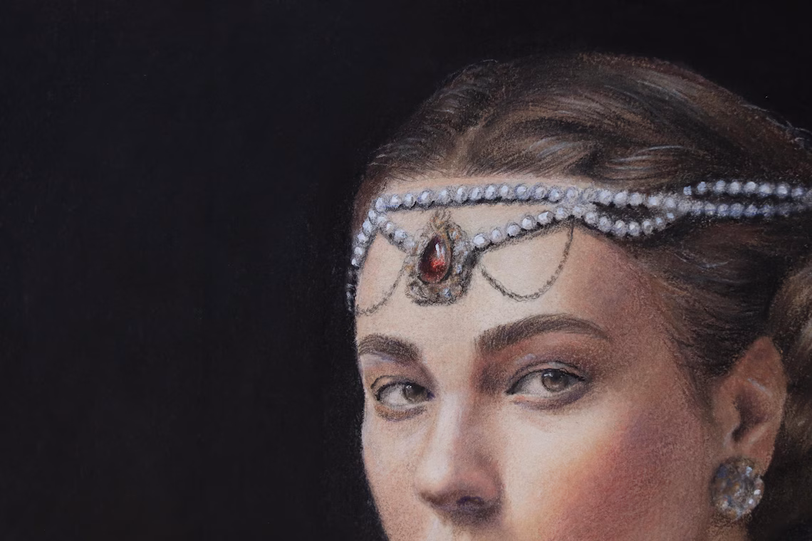 Noble Lady with Ferret Portrait